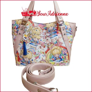 Rainbow Brite, große Handtasche, Schultertasche, Handtasche benutzerdefinierte, Geldbörse, Cartoon, 80's, SewAdrienneY
