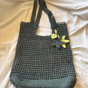 Handmade Raffia Tote | Crochet Paper Yarn Beach Bag , Lightweight Summer bag beach bag, Eco-Friendly Gift for Her