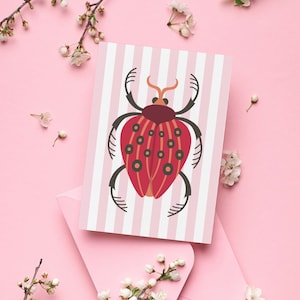 beetle, bug, greeting cards, print cards, printing cards, greeting card, folding card, greeting card birthday card, birthday greeting cards