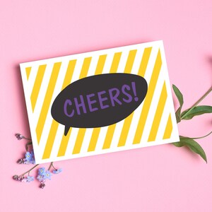 Cartes Anniversaire, Acclamations, Bulle de dialogue, Carte d'anniversaire à imprimer, Cartes d'anniversaire, Lettrage, Carte d'anniversaire à imprimer, Rayures