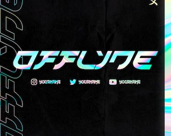 Holograficzna nakładka na strumień: animowane ekrany Twitch/YouTube