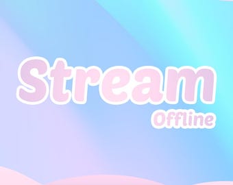 Pakiet nakładki Twitch z animowaną tęczą pastelową: Transmisja wkrótce