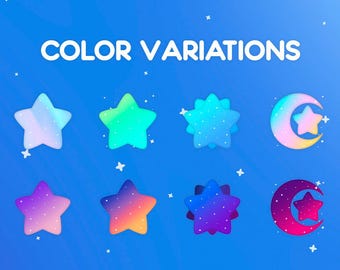 Cute Stream Sub Badges Pack, Pastel Kawaii Sub Badges and Emotes