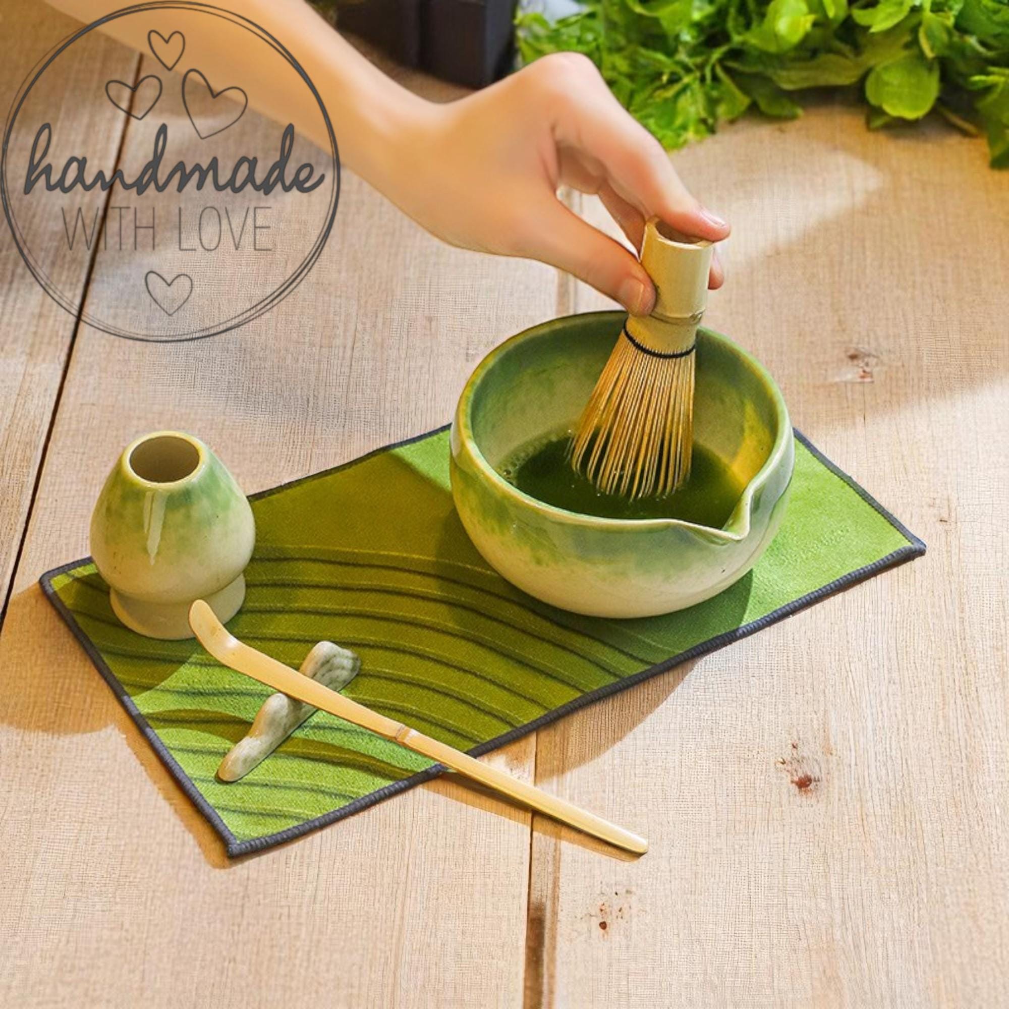 Traditionelle Matcha-Schale Mit Ausgießer - Handgefertigte Keramik Für Authentische Teezeremonien