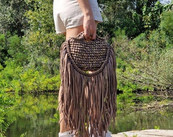 Crochet Boho Fringe Bag Pattern: Beginner-Friendly PDF Tutorial