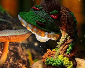 Fairycore Crochet Lamp Pattern, Whimsical Cottagecore Decor (PDF Pattern)