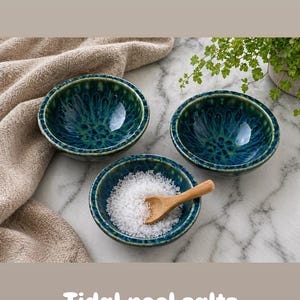 Tidal Pool small trinket or salt pottery bowl