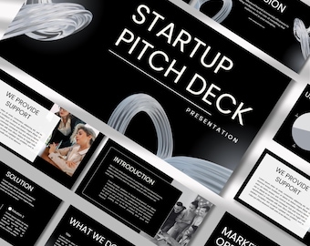 Business Pitch Deck Präsentationsvorlage, Geschäftsvorschlag, Start-up-Präsentationen, Geschäftspräsentationen, Businessplan für das Start-up, für Tech