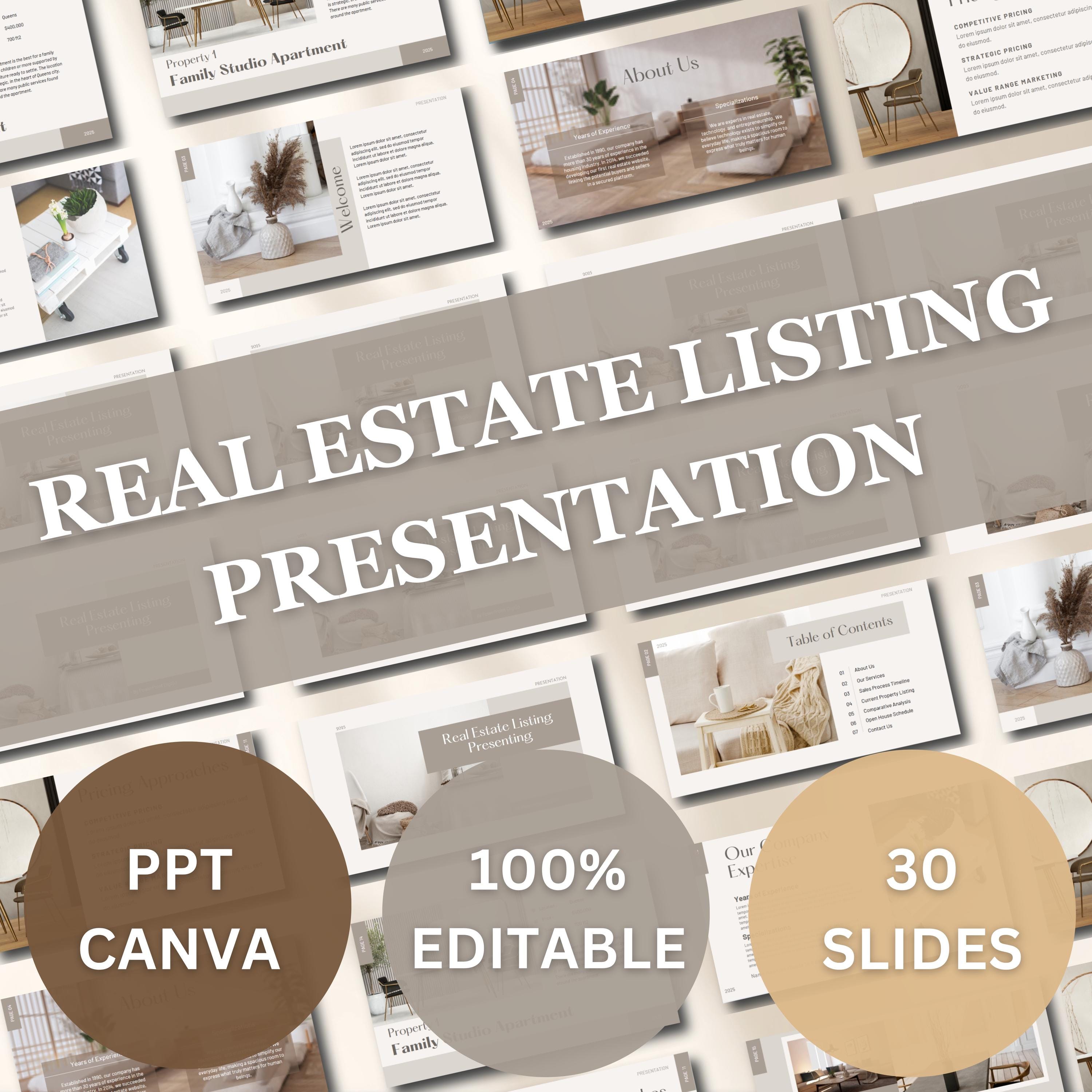Realtor Listing Presentation Template, Best Listing Presentation for ...