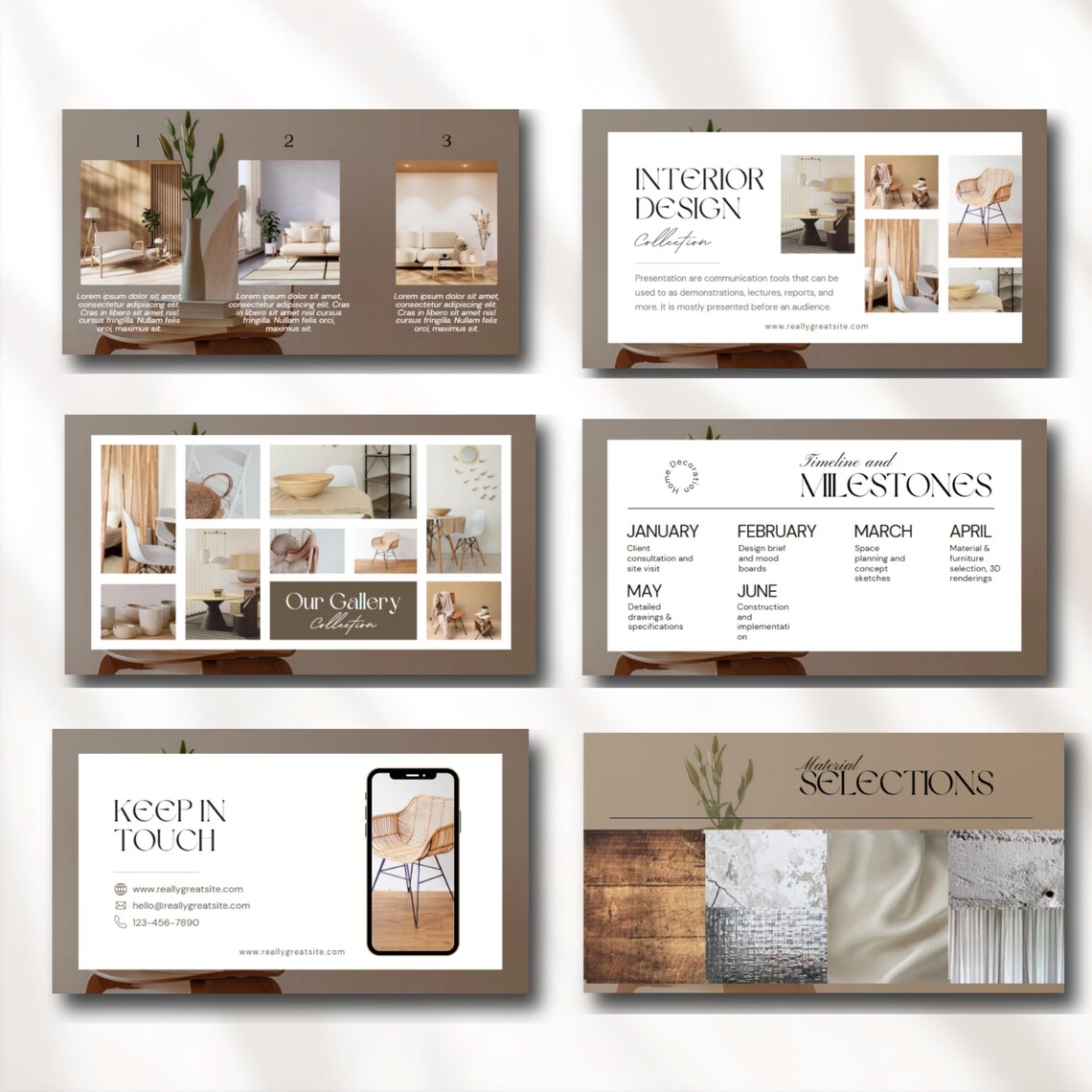 Interior Design Presentation Template: Modern Moodboard (powerpoint ...