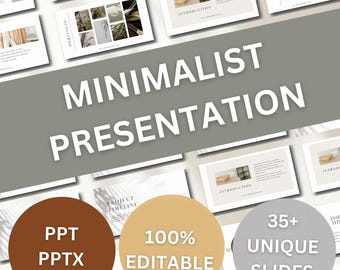 Minimalist PowerPoint Presentation Template, Minimalist Presentation, Minimalist Theme Presentation, PowerPoint Template, Minimalist PPT