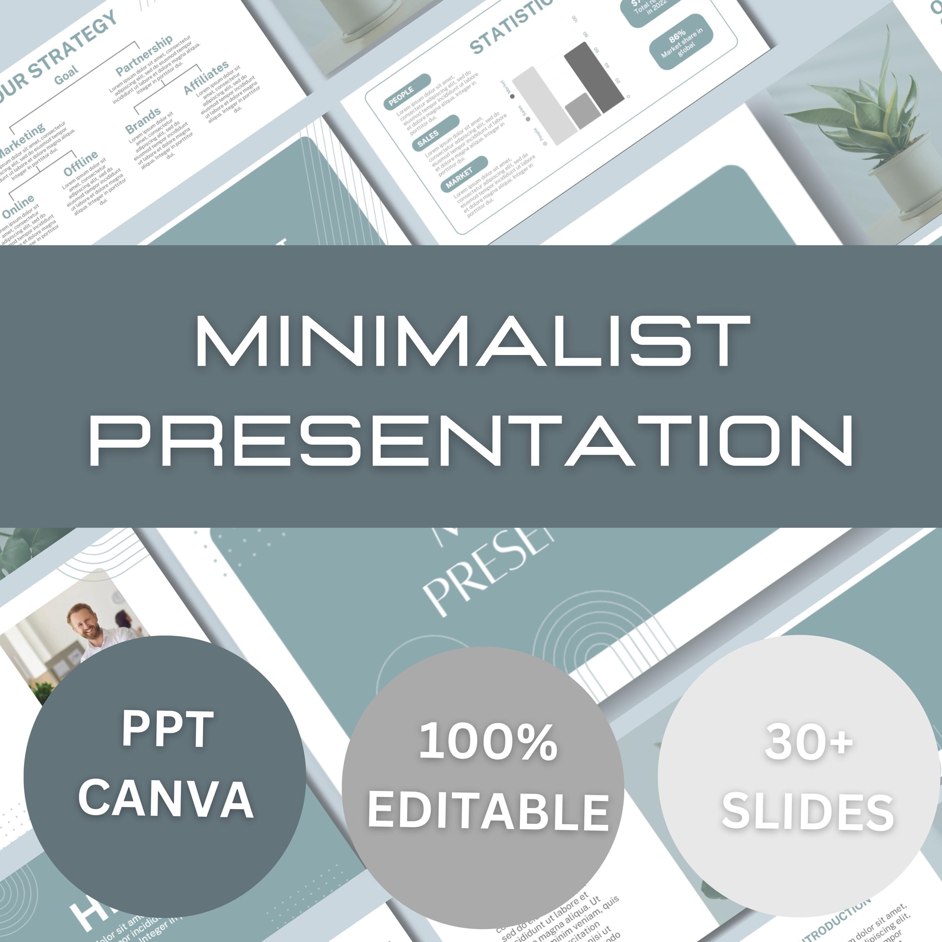 Minimalist Presentation | Minimal Modern Clean Business Powerpoint ...