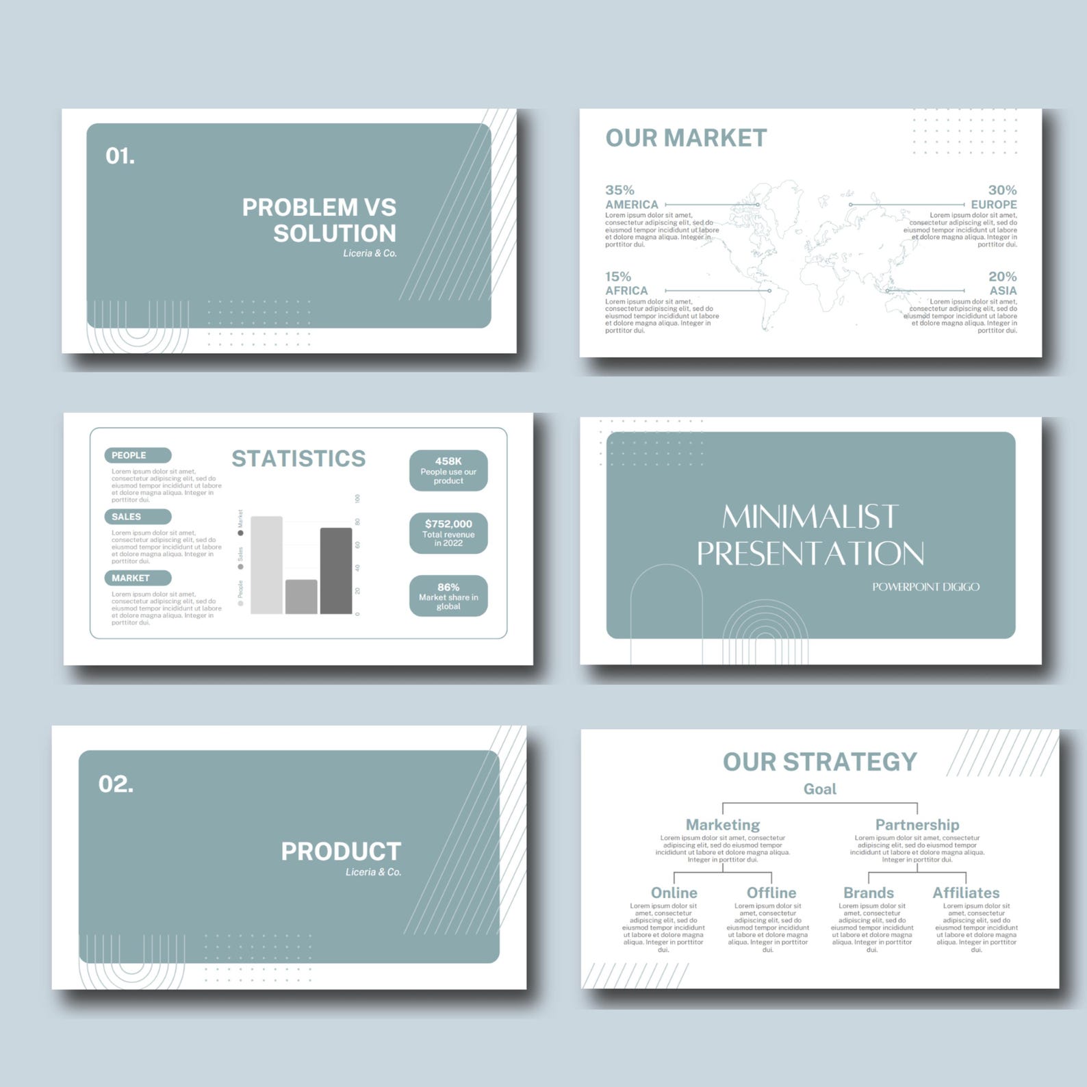 Minimalist Presentation | Minimal Modern Clean Business Powerpoint ...