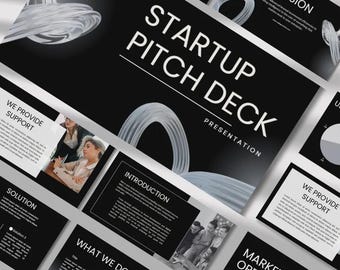 Business-Pitch-Deck-Vorlage | Moderne Power Point Vorlage | Start-up-Präsentationen | Business Präsentationen | Businessplan für Tech