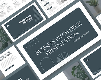 Business-Pitch Deck Präsentation | Moderne Canva Vorlage | Start-up-Präsentationen | Business Präsentationen | Businessplan für das Start-up