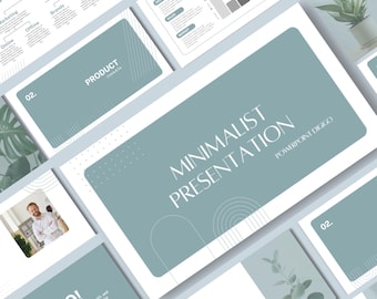 Présentation minimaliste | PowerPoint de entreprise minimaliste moderne et propre | Design minimaliste | Modèle PowerPoint minimal