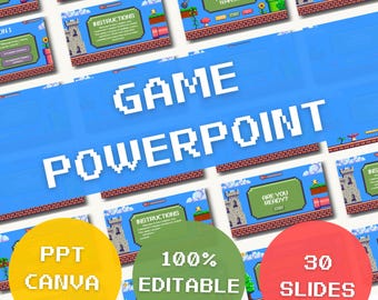 Game PowerPoint tempate | Customizable PowerPoint Game | Quiz  games | Classroom Game | Educational game | Party Game,  Editable Game