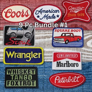 American Made Patch Bundle | Retro Inspired Iron-On Americana Collection