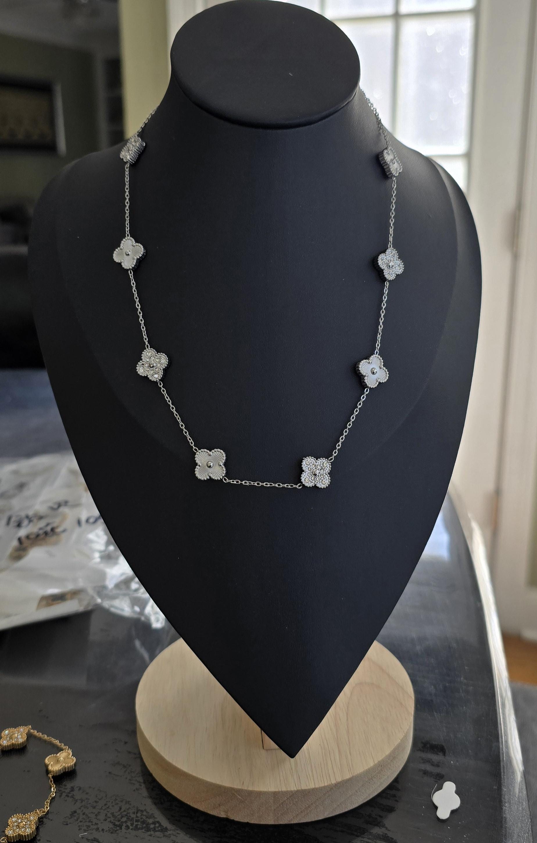 Necklace Collier Van Cleef Diamant Van Cleef Alhambra Necklace Dupe