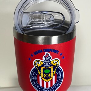 Vaso térmico de acero inoxidable Chivas del Guadalajara (Añade texto o tu nombre) imagen 5