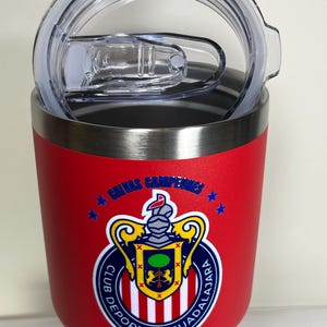 Vaso térmico de acero inoxidable Chivas del Guadalajara (Añade texto o tu nombre) imagen 2