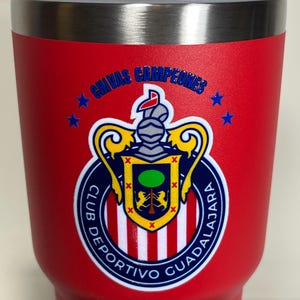 Vaso térmico de acero inoxidable Chivas del Guadalajara (Añade texto o tu nombre) imagen 12