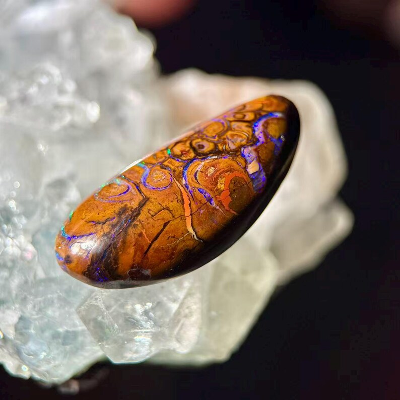Australian Boulder Opal Polished Loose Gemstone,multi-flash Opal for ...