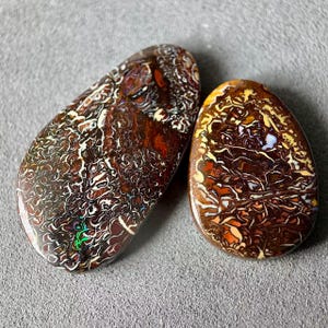 Australian Boulder Opal Cabochon: Natural Gemstone for Jewelry