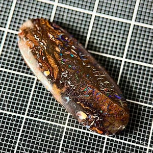 Australian Boulder Opal Cabochon: Natural Gemstone for Jewelry