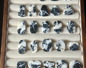 White Buffalo Turquoise Cabochon: Natural Gemstone for Jewelry