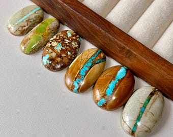 Genuine Navada Royston Ribbon turquoise Teardrop High Grade Turquoise Loose Stone | Jewelry Making Gem