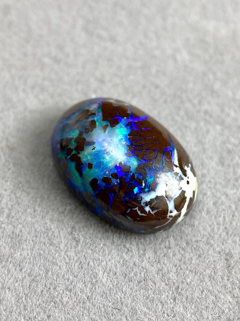 Natural Australian Boulder Opal Rough Raw Iron Opal Chunks With Fire Natural Australian Boulder Opal Rough Raw Iron Opal Chunks With Fire