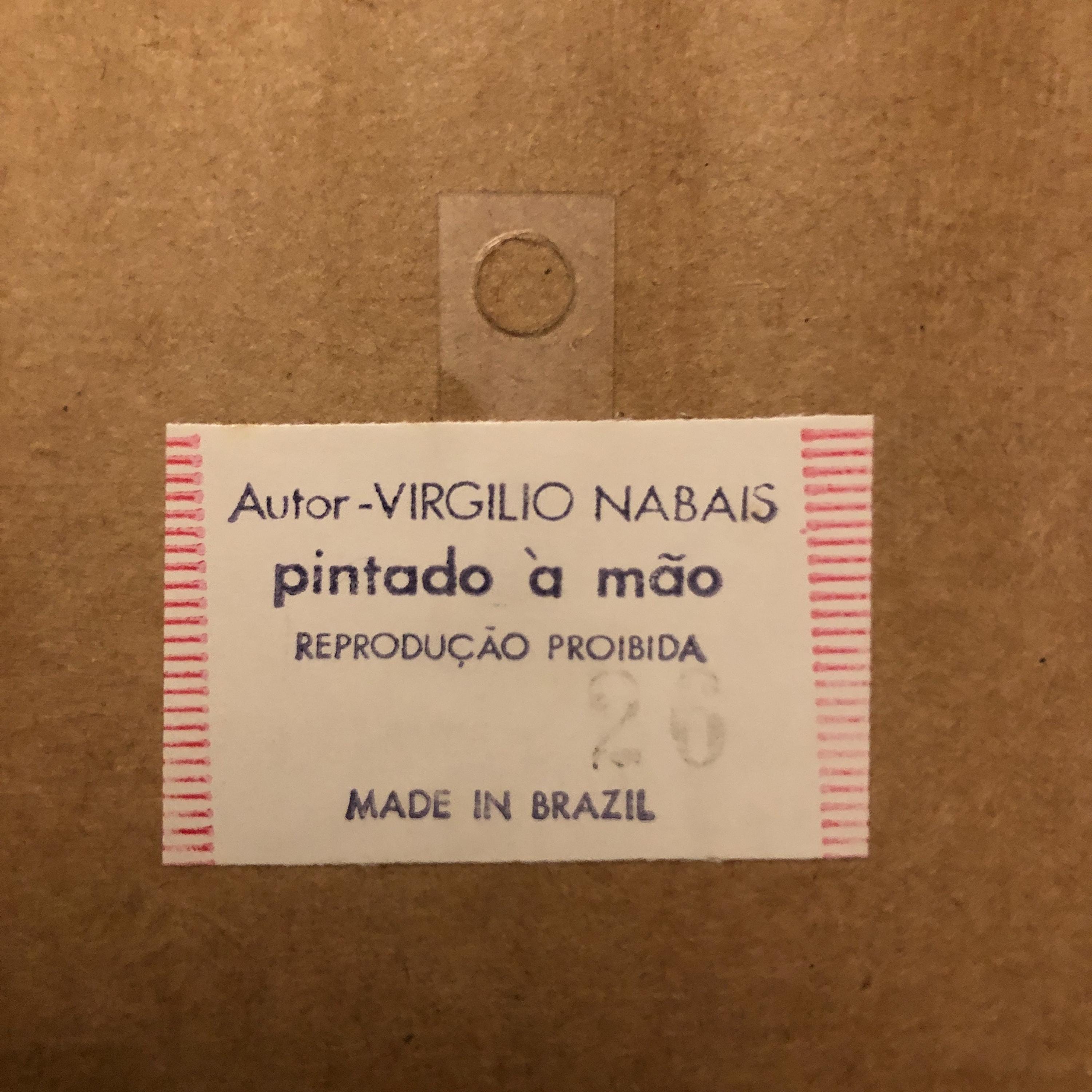 Virgilio Nabais Art Deco Mid-century Modern Design Artwork on