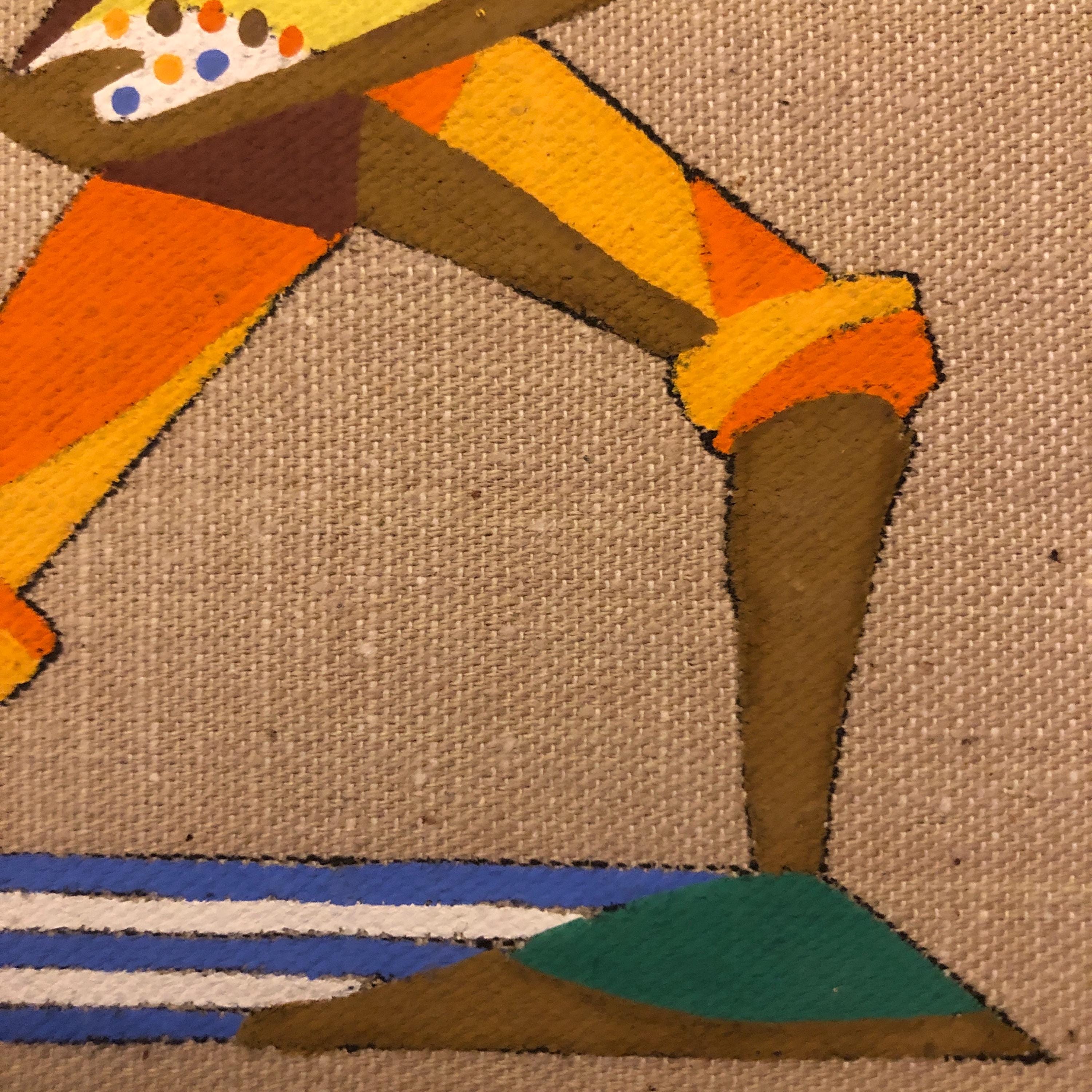 Virgilio Nabais Art Deco Mid-century Modern Design Artwork on