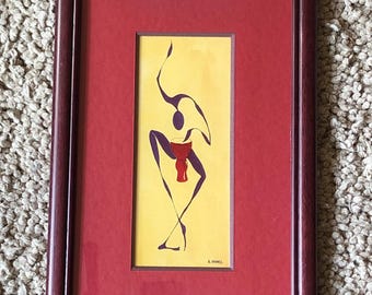 Virgilio Nabais Art Deco Mid-century Modern Design Artwork on