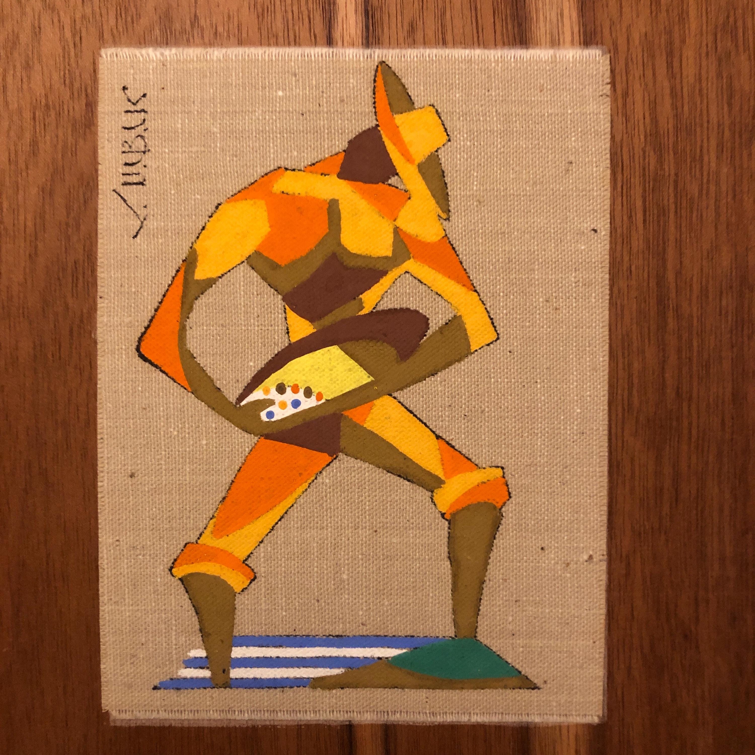 Virgilio Nabais Art Deco Mid-century Modern Design Artwork on