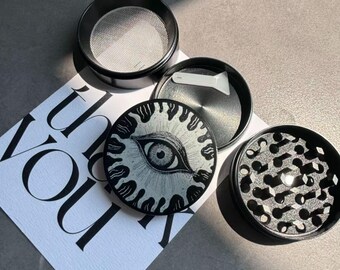 Custom Engraved Herb Grinder Personalized Gift for Him/Her - Unique Groomsmen, Dad, Boyfriend, Girlfriend Smoker Gift ,Birthday, Wedding