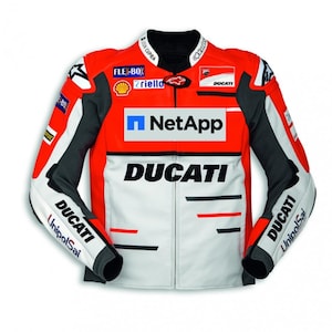 Ducati Motorcycle Racing Leather Jacket /New Leather Motorbike Jacket/ Genuine Cowhide Leather Cafe Racer Jacket Ducati Black Rider for Mens