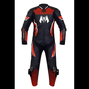 Custom Cowhide Leather Motorcycle Racing Suit: CE Armor, Motoroar Design