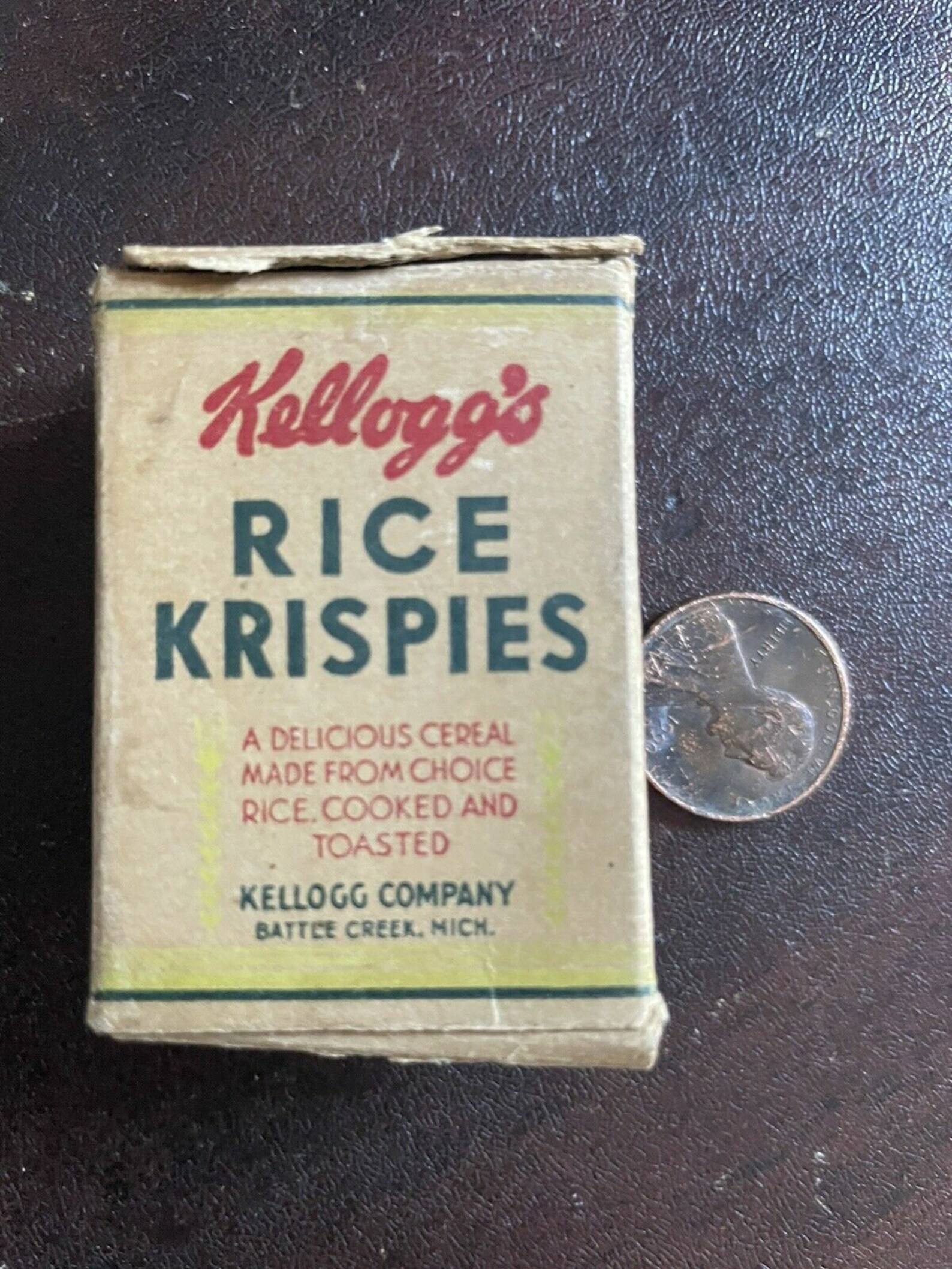 Rare vintage 1940s Kelloggs Rice Krispies Cereal box snap | Etsy