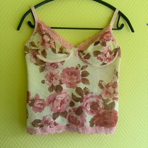 vintage floral cami top