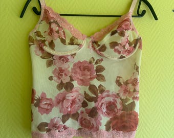 vintage floral cami top