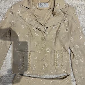 vintage jacket and skirt set