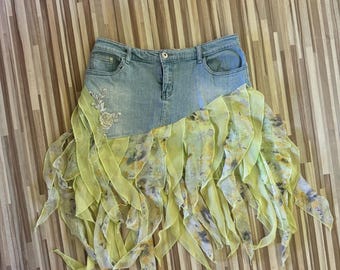 vintage upcycled skirt
