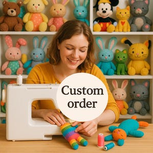 Custom plush with one set of clothes, chibi shaped