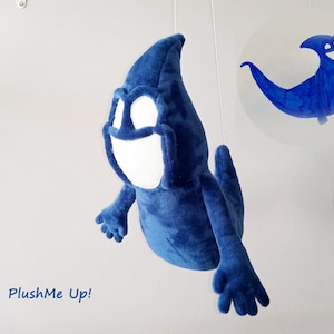 Custom plush made to order plush figure ghost, drawing  toy, picture to toy, made to order , not official, funmade, 40 cm