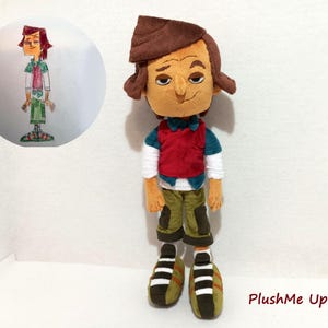 Custom plush made to order plush person , drawing  toy, picture to toy, made to order , not official, funmade, 40 cm