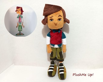 Peluche personnalisée sur commande, jouet à dessiner, image par jouet, sur commande, non officiel, amusant, 40 cm