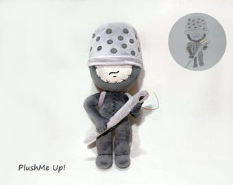 Custom plush made to order plush ,  drawing  toy , picture to toy, made to order , not official, funmade, 34 cm