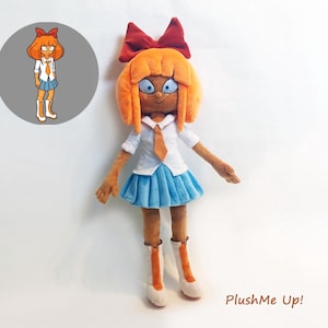 Custom plush commission from the drawing